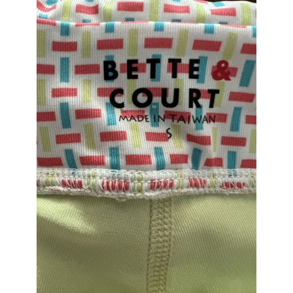 Bette & Court Athletic Green/Orange Skort Sz Small - Picture 3 of 5